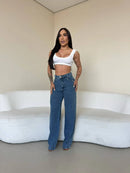 CALÇA JEANS WIDE LEG CHARLOTTE