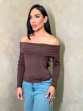 Blusa canoa aurora