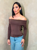Blusa canoa aurora