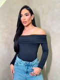 Blusa canoa aurora
